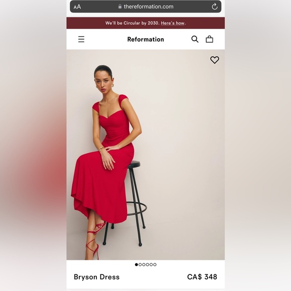 Reformation Dress with Tag Sz 2 - Picture 2 of 4